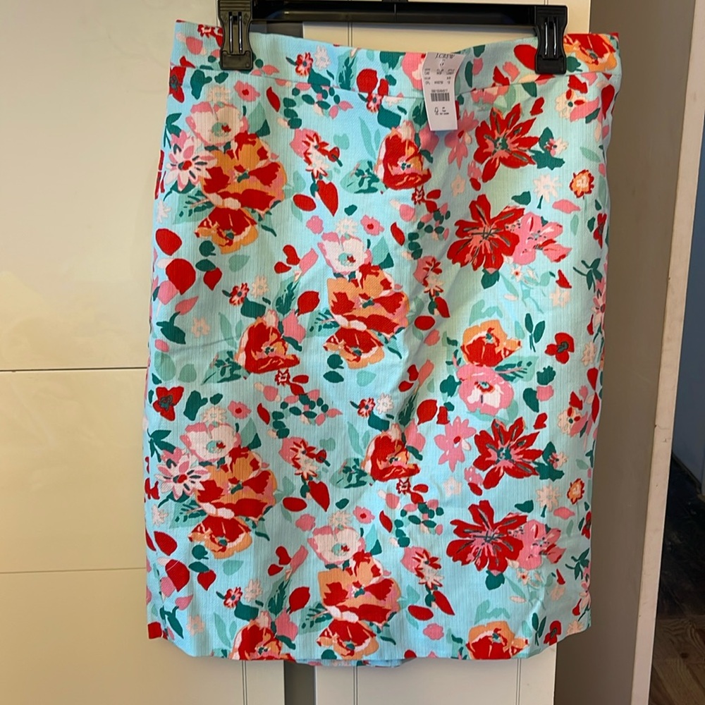 J Crew Floral Skirt
